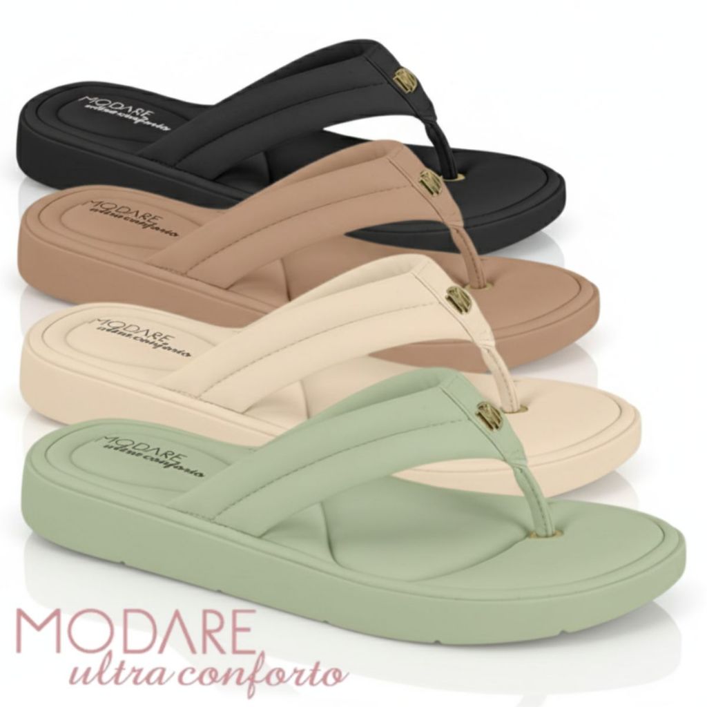 Chinelo Feminino Modare UltraConforto Soft Bubble leve Anatômico ...
