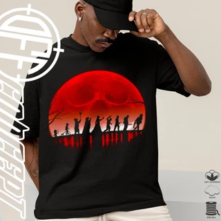 Camiseta Basica estilosa A sociedade do horror halloween Graphic em algodao Unissex -Off Concept