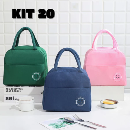 Kit 20 Bolsas Térmicas Para Marmita Portátil Lancheira Viagem