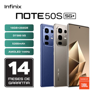 Infinix Note 50S 5G 256GB/8GB RAM, Processador Dimensity 7300 Ultimate, Câmera 64MP, Bateria 5200mAh