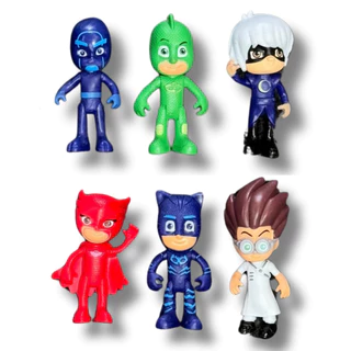 Kit 6 Bonecos Turma PJ 8cm Coleção Brinquedo Infantil em Oferta na Shopee