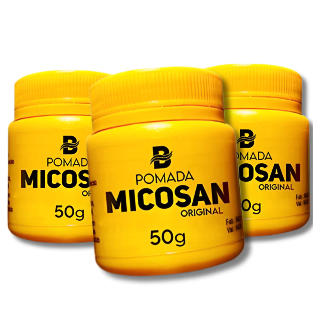 Kit 3 Pomada Micosan Original - Para Micoses e Clareador de Manchas 50g ...