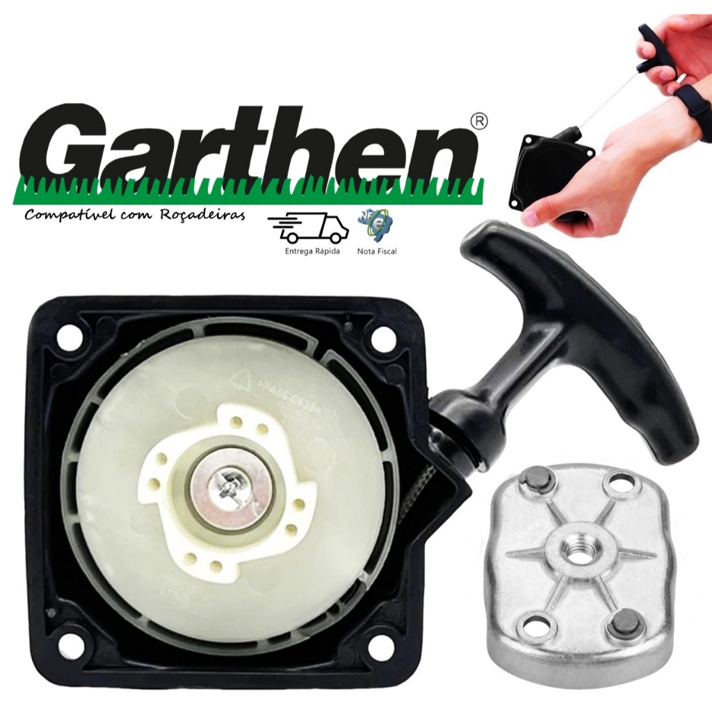 Partida Retrátil Puxador Roçadeira Cg-520hw Cg-350 Garthen | Shopee Brasil