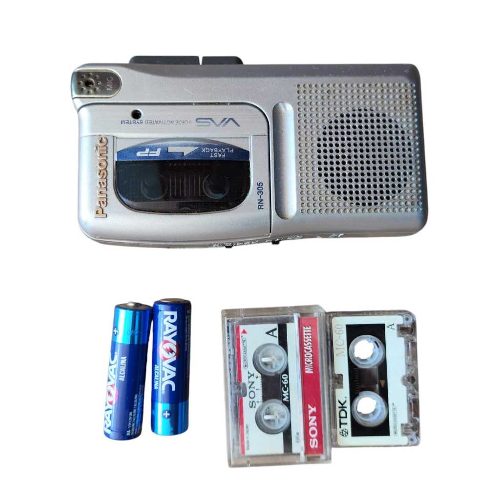 Microgravador de cassetes Panasonic RN305 com sistema de ativação por ...
