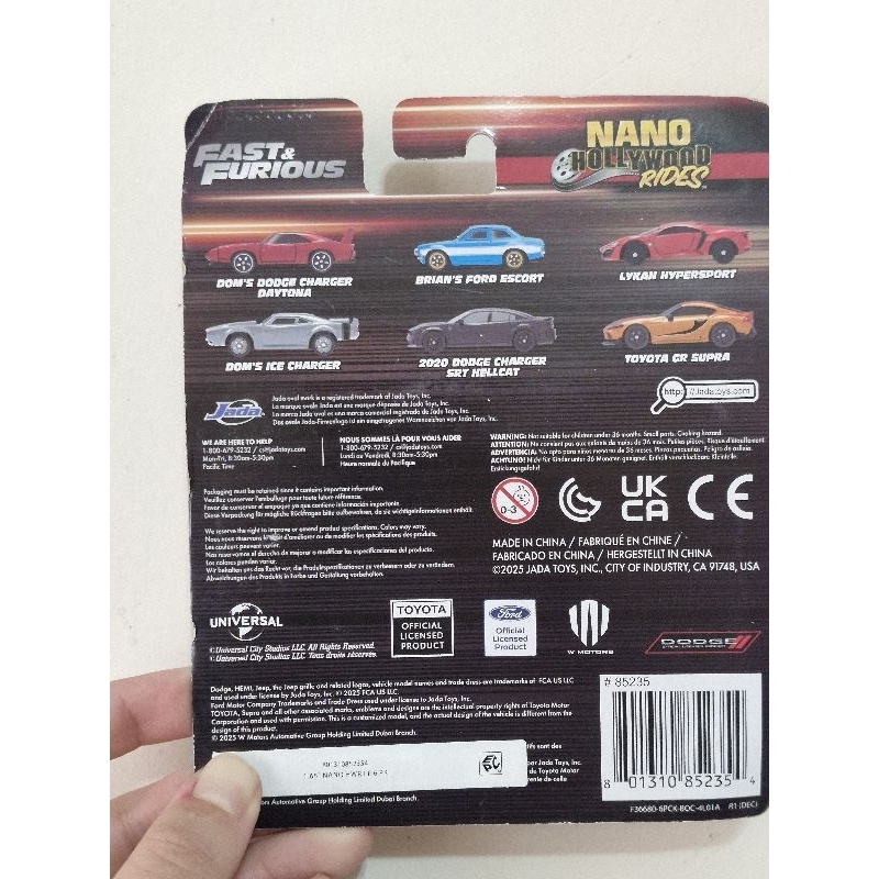 Jada Toys Velozes e Furiosos - Kit com 6 miniaturas | Shopee Brasil