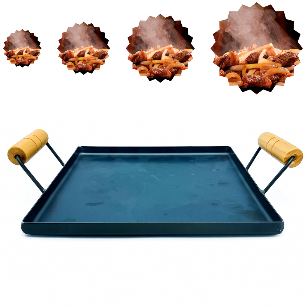Chapa Bifeteira Para Fritar Hambúrguer Bife E Fazer Lanches 