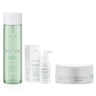Amend Kit Antiqueda Shampoo 250ml + Tônico 100ml + Proteína Capilar 100g em Oferta na Shopee