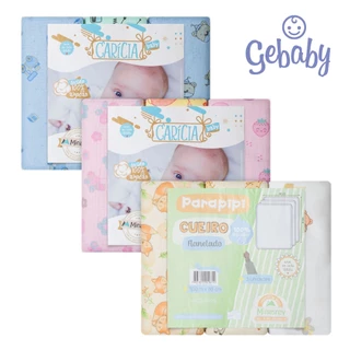 Kit Cueiro Flanelado Estampado Caricia 100x80cm 3 Peças Manta Menino/Menina/Neutro 100%Algodão Bebê