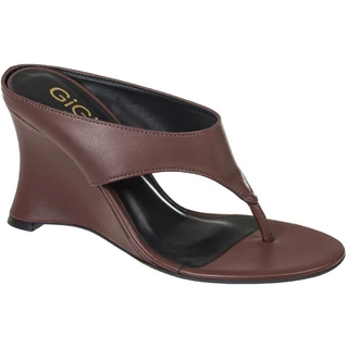 Sandália Tamanco Feminino Anabela Tira Thong De Dedo Salto Alto Elegante Moda Casual GiGiL em Oferta na Shopee