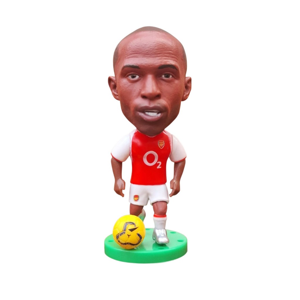 Mini Craque do Thierry Henry Arsenal Soccerwe Boneco Miniatura