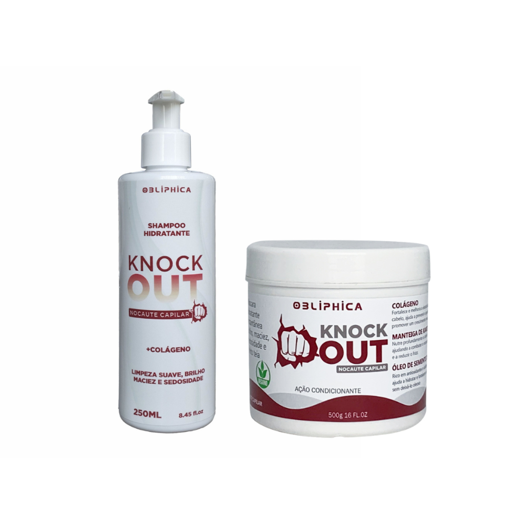 Kit Ultra Hidratante Knockout Capilar Kaedo Efeito Teia Shampoo