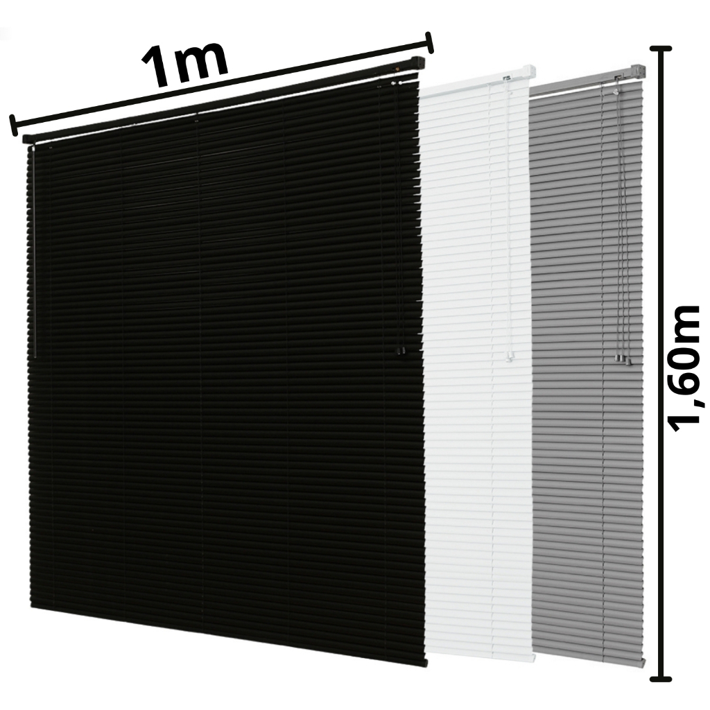 Persiana Horizontal 1,00x1,60cm PVC 25mm Premier Evolux Cortina