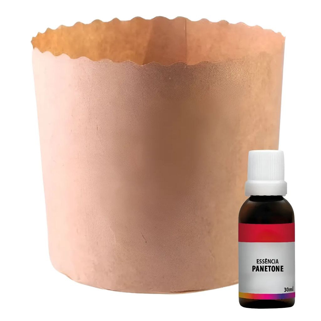 Kit 10 Formas De Papel Para Panetone Chocotone 500g