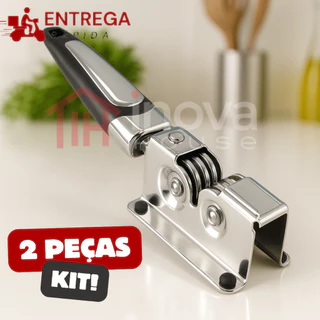 Kit 2 Amolador e Afiador de Faca Inox Profissional para Facas e Tesouras Utensílios de Cozinha em Oferta na Shopee