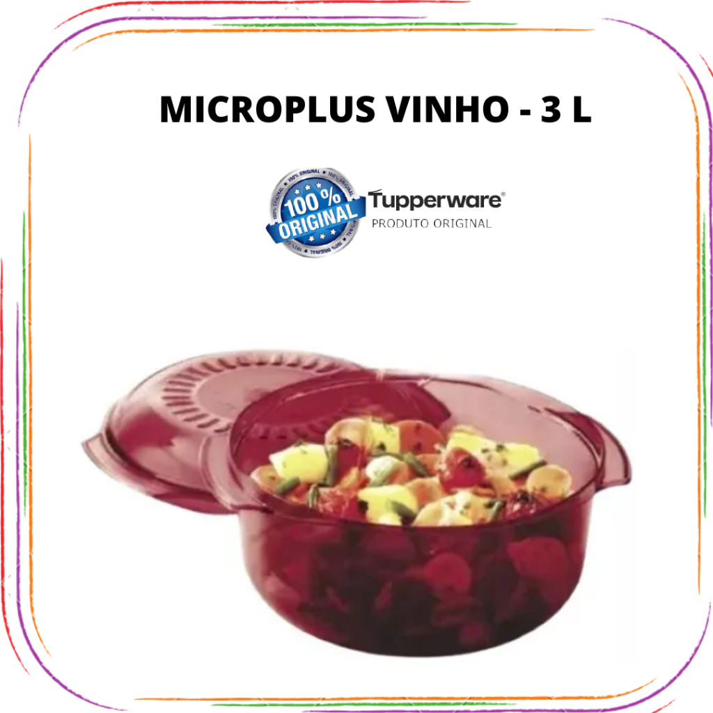 Tupperware Microplus Policarbonato - 3 l | Shopee Brasil