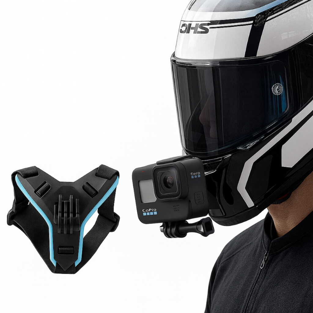 Suporte Celular ou Gopro Para Capacete Frontal Video Vlog Câmera de ...