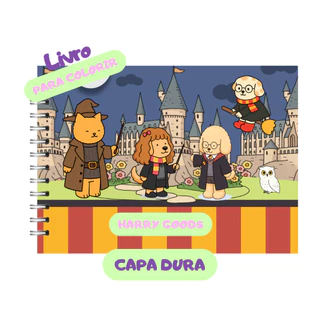 Livro de colorir Harry Goods Capa Dura Holográfica 50 folhas Papel Grosso em Oferta na Shopee