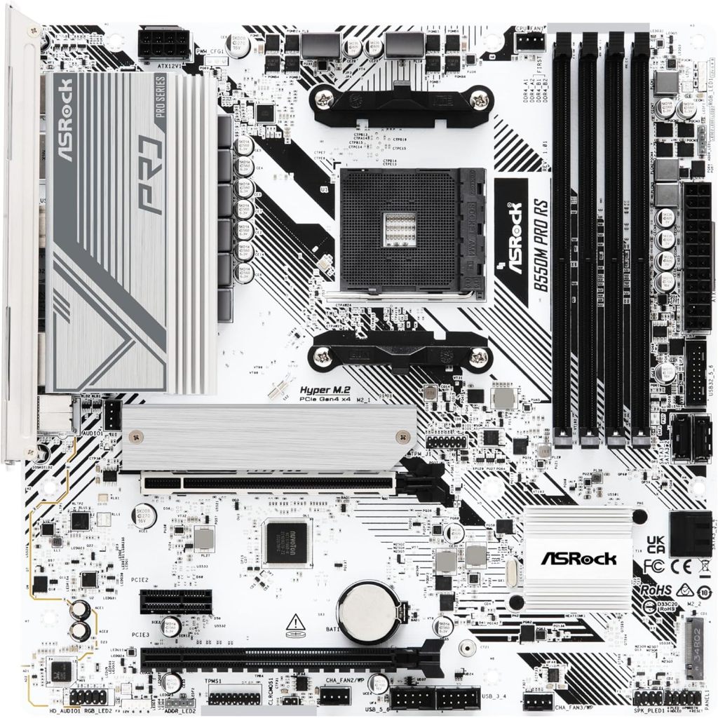 [美品] AsRock B550 Pro RS Direto do Japão Placa-mãe ASRock B550M Pro RS CPU AMD Ryzen Série