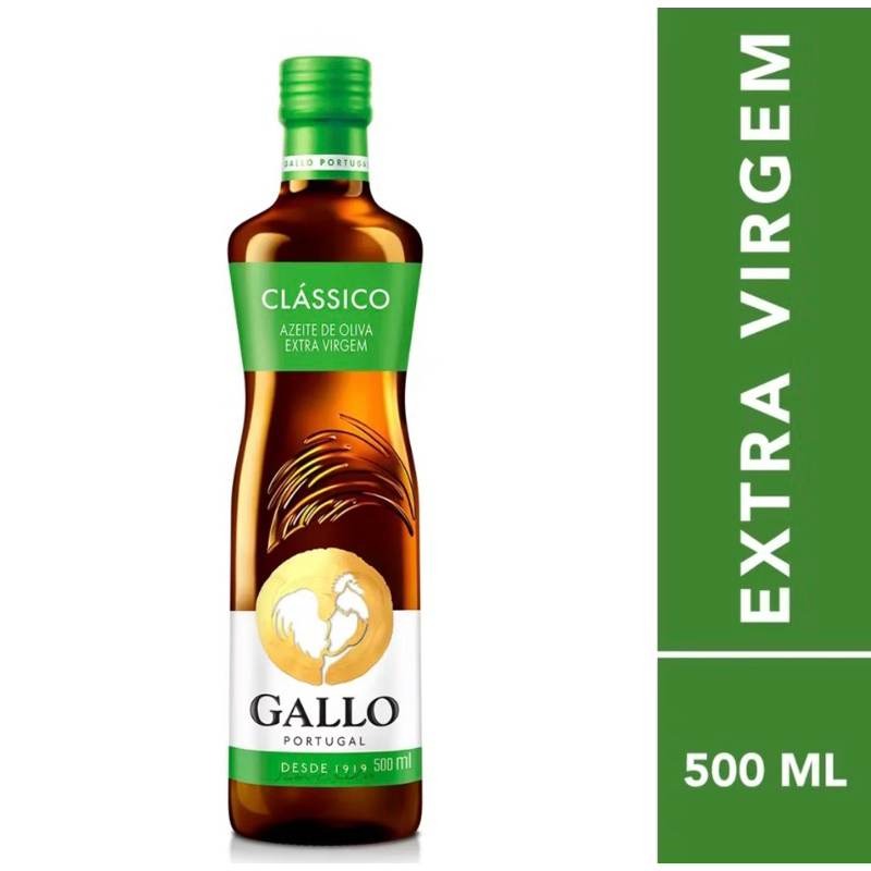 Azeite De Oliva Extra Virgem Gallo Vidro 500ml Para Saladas e Pratos ...