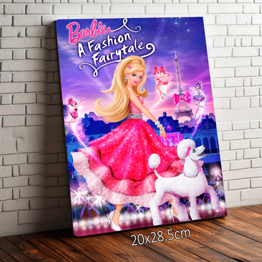 Placa Quadro Decorativo Filmes Barbie Clássicos Rapunzel Pegasus