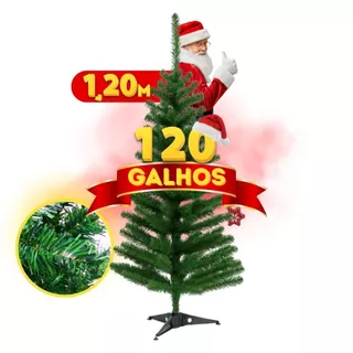 Árvore Natal Pequena 1,2m Pinheiro Canadense 120 cm  Premium Decoração de Natalina