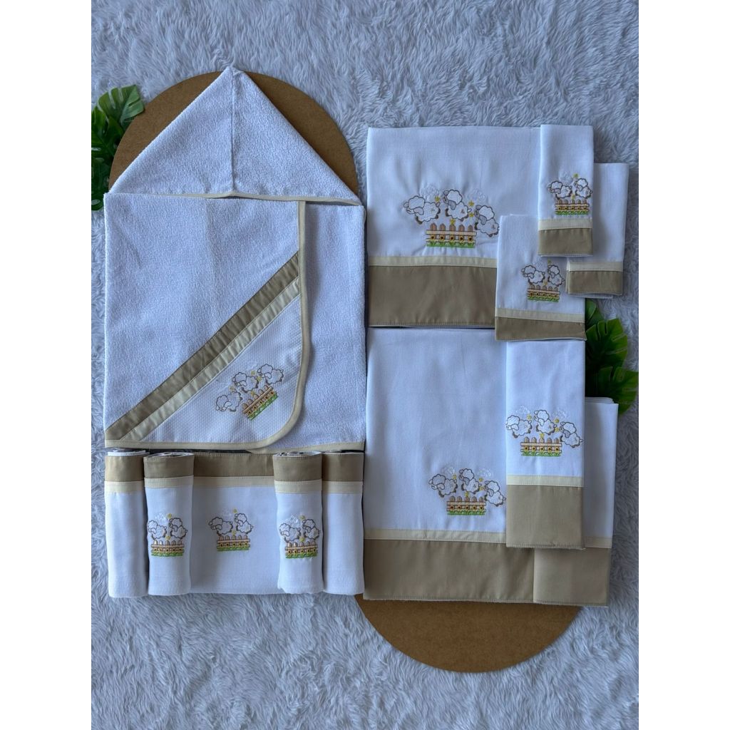 Kit Presente Enxoval Bebê Recem Nascido Neutro 13 Peças | Shopee Brasil