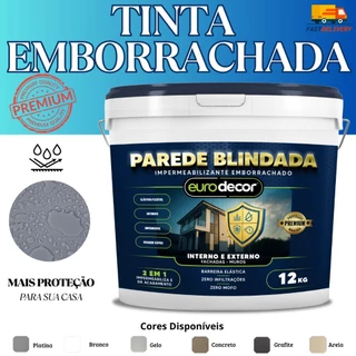 Super Tinta Emborrachada Zero Infiltrações Trincas E Fissuras Parede Blindada 18KG 12KG 3.6KG