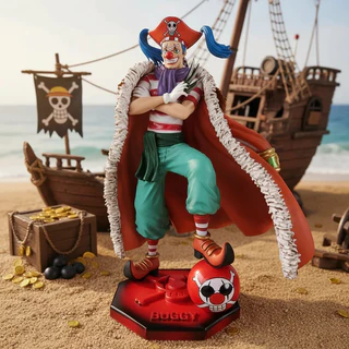 Action Figure Buggy O Palhaço One Piece - Edição Limitada 26 cm