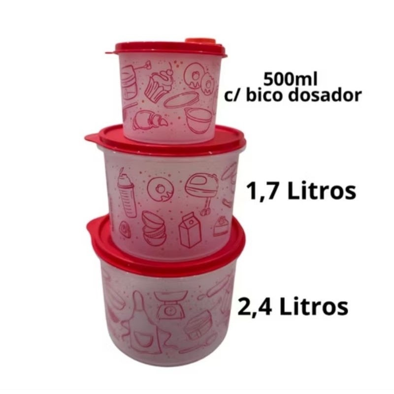 KIT TUPPER CAIXA RECEITAS TUPPERWARE | Shopee Brasil