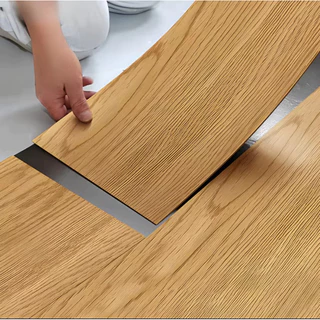 100 Placas Piso Painel Revestimento Auto Colante Mdf Vinílico Adesivo Lavável Madeira 45x11-cm