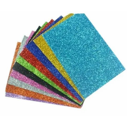 Papel EVA Com Glitter 40X060CM -EVAMAX | Shopee Brasil