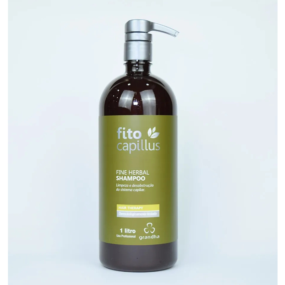 Shampoo Para Feridas No Couro Cabeludo Fine Herbal Shampoo 1L Grandha ...