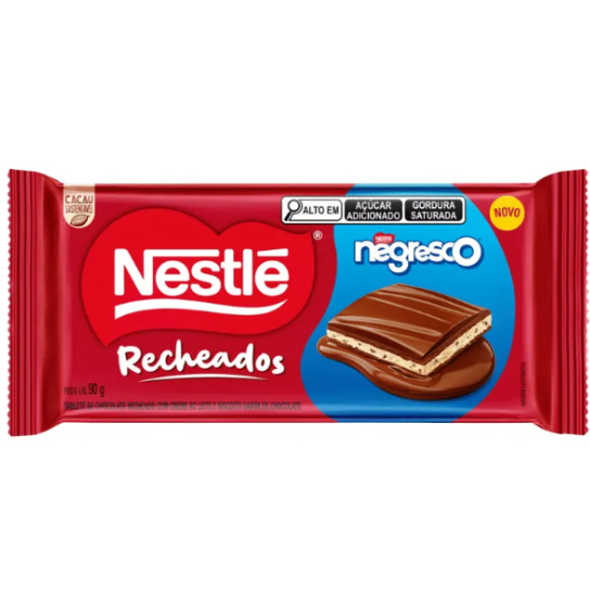 Chocolate Nestlé Recheados Negresco 90g
