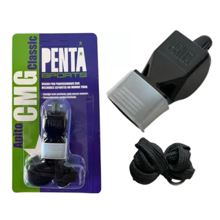 Apito FOX 40 preto Profissional Penta Sports Esportivo esporte para Arbitro Juiz de futebol Sinalizador Sonoro