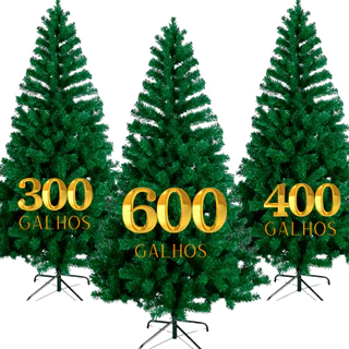 Árvore De Natal Estilo Pinheiro Premium Luxo 150cm 180cm 210cm Tradicional Galhos Cheios Pé De Metal
