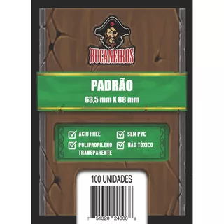 Sleeve Bucaneiros Padrão 63,5 x 88mm