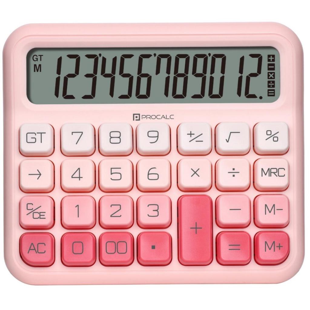 Calculadora de Mesa Procalc Pc315-pk Rosa 12 Dígitos Softkey | Shopee ...