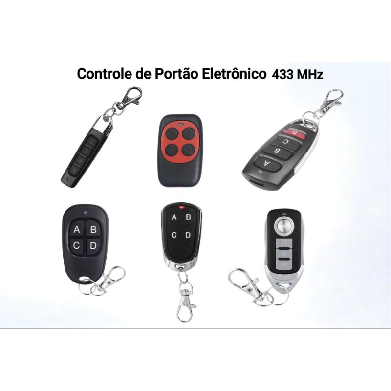 Controle de Portão Eletrônico 433MHz | Shopee Brasil