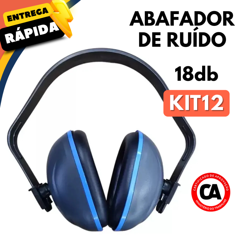 Kit Protetor Abafador De Ruído Tipo Concha Autismo Protetor Auditivo ...