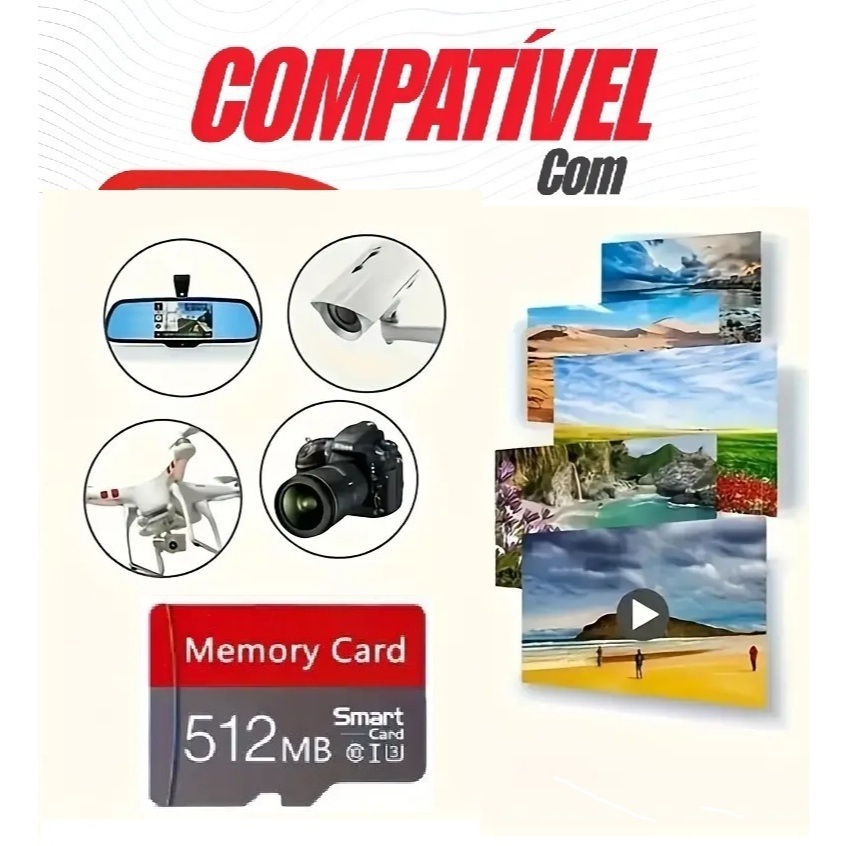 Cartão De Memória Ideal para Celular e Câmera de Segurança 32GB 64GB ...
