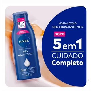 Loção Hidratante Corporal Nivea Milk Pele Seca e Extrasseca 400ml