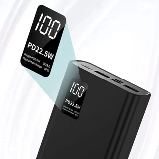 ELETRO 22.5W Power Bank 10000mAh | Carregamento Rápido | Display Digital