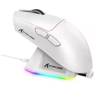 Mouse Gamer Attack Shark X11 Branco 22000 Dpi Usb Bluetooth