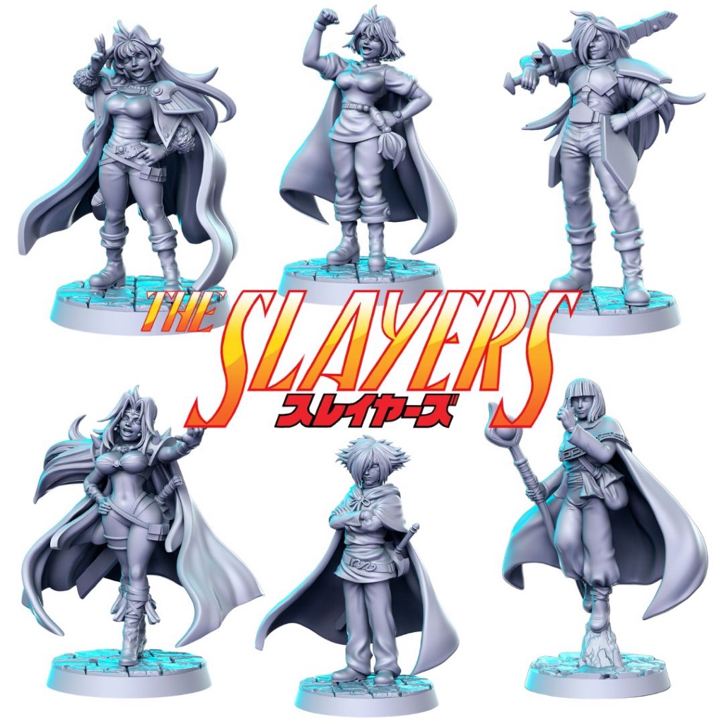 Miniaturas Animes - The Slayers para Rpg, Zombicide, D&d, Board Games ...