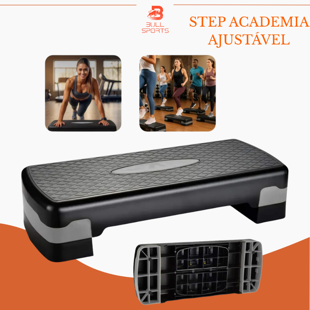 Step Academia Exercicios Fit Ajustavel Treino Aeróbica Saude Suporta ...