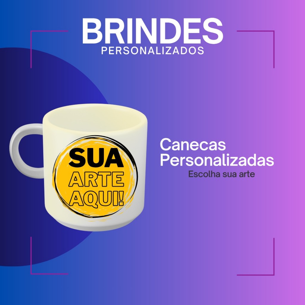 Caneca personalizada 325ml com arte de sua preferência