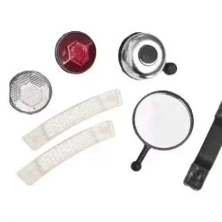 Kit Refletores De Raio Quadro Campainha Retrovisor Para Bicicletas.