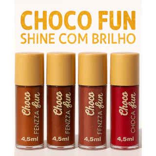 LANÇAMENTO COM BRILHO Novas Cores Tint Cream Choco Fun Shine Gloss Labial Fenzza em Oferta na Shopee