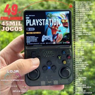 Videogame Portatil R36s Original 64/128GB com 49 Emuladores e 45.000 Jogos Console Emulador de Consoles Antigos em Oferta na Shopee