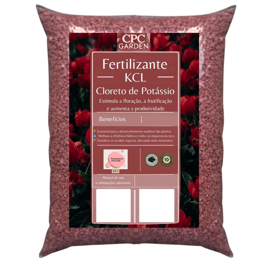 Fertilizante Premium Cloreto de Potássio CPC Garden | Shopee Brasil